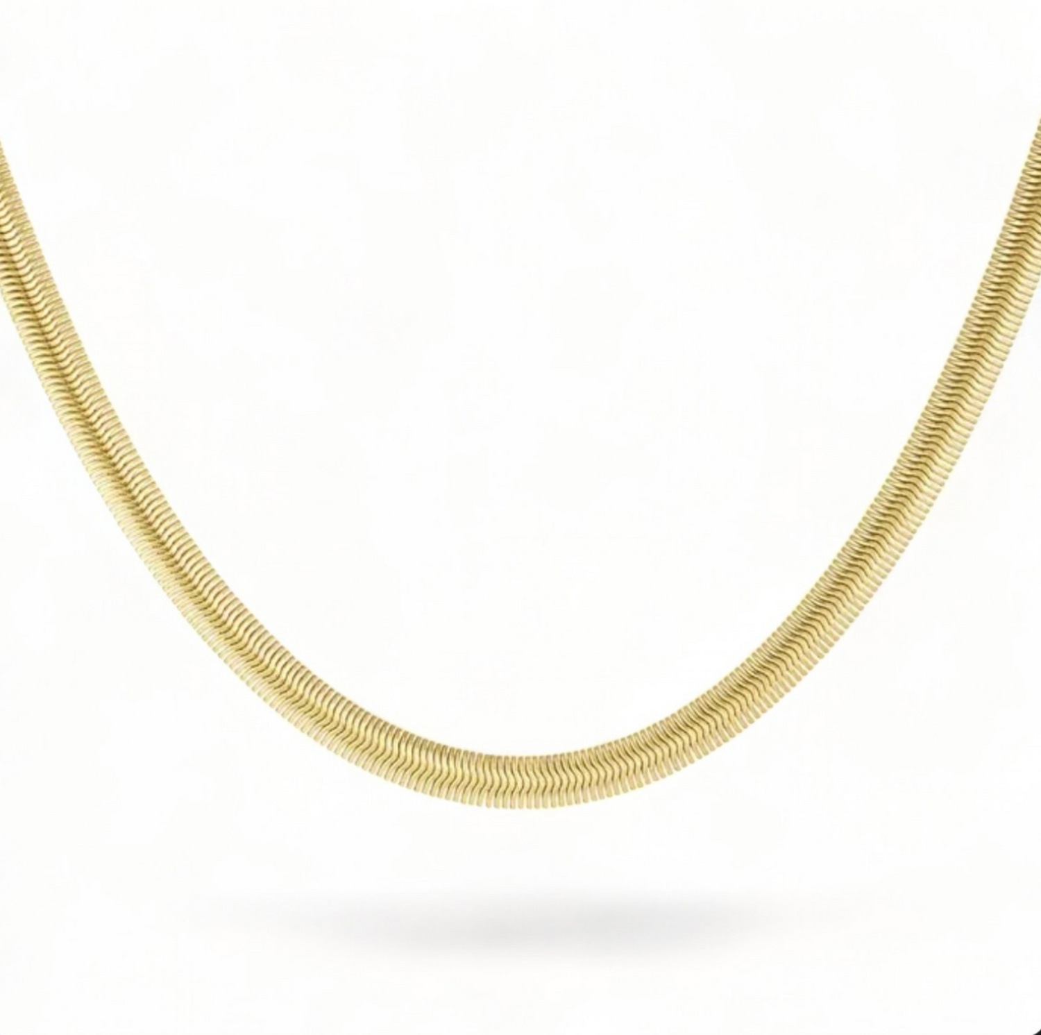 Gold Strip Necklace 3mm