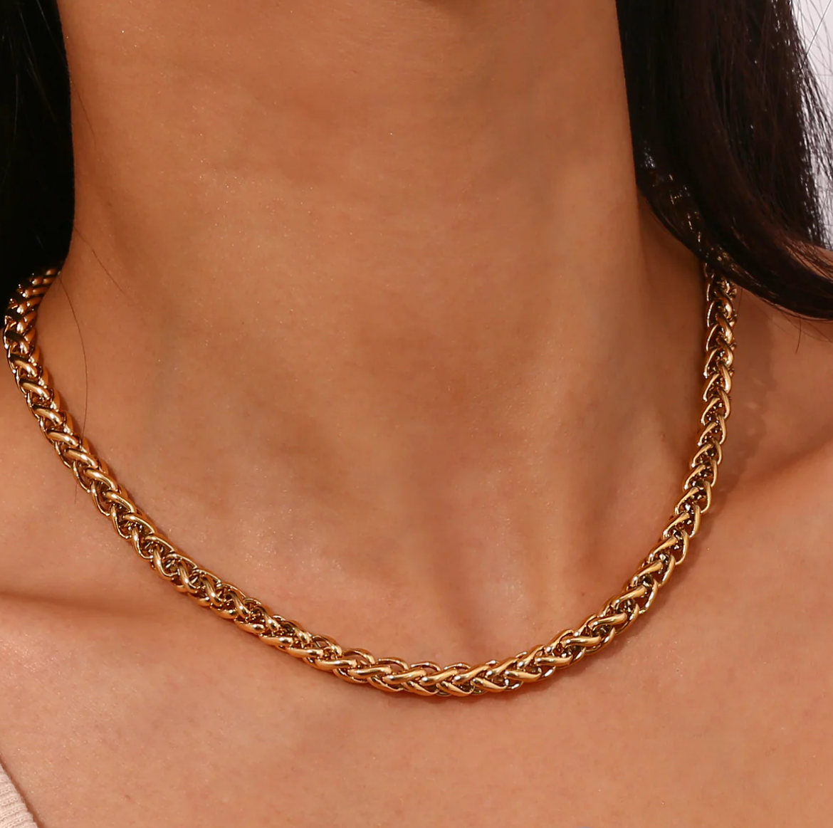 Gold Wheat Chain 6mm